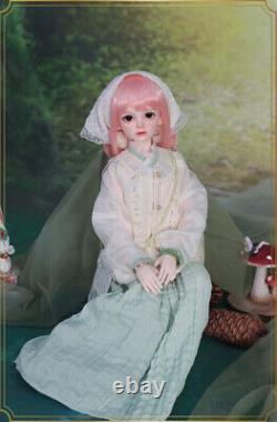 Resin Body Full Set 1/4 BJD Doll Face Makeup Pretty Girl Toy Traditional Outfits