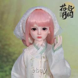 Resin Body Full Set 1/4 BJD Doll Face Makeup Pretty Girl Toy Traditional Outfits