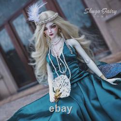 Resin FULL SET Outfits 1/4 BJD Doll Female Ball Jointed Eyes Makeup Wig Toy Gift