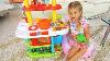 Roma And Diana Pretend Play Cooking Food Toys With Kitchen Play Set