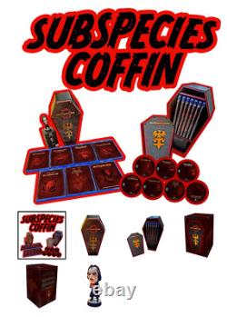 SUBSPECIES 1991 2023 Deluxe Coffin Box Full Moon 6 Blu-Ray Set + CD + Toy
