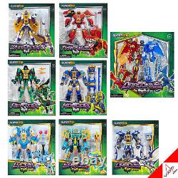 SUPER10 8-Styles Collection Dino Beast Transformer Robot Kids Toy Super Ten 2022