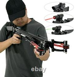 Slingshot Rifle Hunting Outdoor Full Set Laser Scope Fishing Catapult Bow Toy US