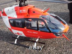Small Helicopter Ec-145 Full Set Model Kit Remote Control Toy Aircraft Hobby