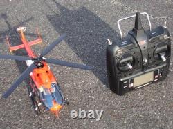 Small Helicopter Ec-145 Full Set Model Kit Remote Control Toy Aircraft Hobby