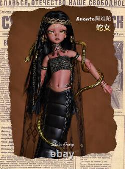Snake Fantasy Girl 1/6 BJD Doll Female Resin Ball Jointed Eyes Face Up Tail toys