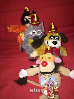 THE BANANA SPLITS SOFT TOYS COMPLETE FULL SET WITH TAGS PLUSH x4