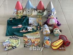 THE ULTIMATE Bluey Hammerbarn Bunnings Limited FULL SET Gnomes Toys Hat Book