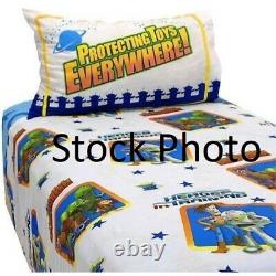 TOY STORY Protecting Toys Everywhere, VINTAGE Full Sheet Set NewithOpen Pkg 4-Piece