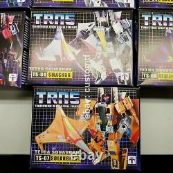 TRNS TETRA SQUADRON FULL SET OF 7 JETS CYBERTRON MODE by IMPOSSIBLE TOYS A2