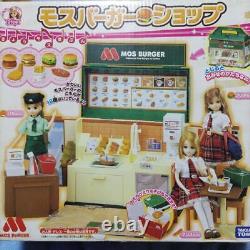 Takara Tomy Licca Chan Doll Playing House Toy Mos Burger Shop Full Set