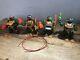 Teenage Mutant Ninja Turtles Tmnt Ninja Power Pizza Tossing Full Set 4