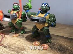 Teenage Mutant Ninja Turtles TMNT Ninja Power Pizza Tossing Full Set 4