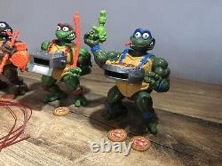 Teenage Mutant Ninja Turtles TMNT Ninja Power Pizza Tossing Full Set 4