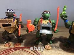 Teenage Mutant Ninja Turtles TMNT Ninja Power Pizza Tossing Full Set 4