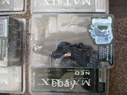 The Matrix, Reloaded & Revolutions Full Set + Spare Trinity (McFarlane Toys)