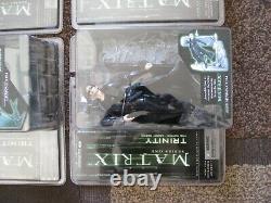 The Matrix, Reloaded & Revolutions Full Set + Spare Trinity (McFarlane Toys)