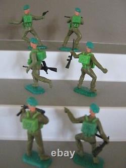 Timpo toys British soldiers 1st series Green berets full set of all 6 e/x v/rare
