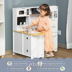 Toy Kitchen with Full Accessories White