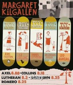 Toy Machine Margaret Kilgallen Skateboard Decks Full Set BarryMcGee 2021 LOOK