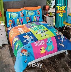 Toy Story 4 Kids Original Licensed Reversible Comforter Set 3 Pcs Full Size