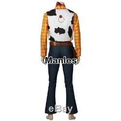 Toy Story Costume Woody Cosplay Cowboy Mascot Adult Men Outfits Halloween Suit
