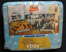 Toy Story Rare 1995 4 PIiece FULL SHEET Set