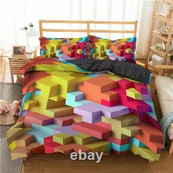 Toy printing bedding set, dot blocks, quilt cover, children's bedspread 2 / 3pcs
