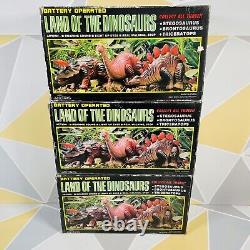 Vintage Land of The Dinosaur Collectible Toys Battery Operated Full Set VGC