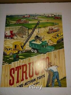 Vintage Original 1961 Structo Toys 12 Page Full Color Catalog, Trucks, Sets, Mint