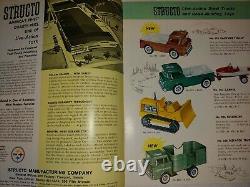 Vintage Original 1961 Structo Toys 12 Page Full Color Catalog, Trucks, Sets, Mint