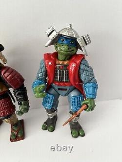 Vintage Playmates Teenage Mutant Ninja Turtles Movie 3 Samurai Full Set TMNT