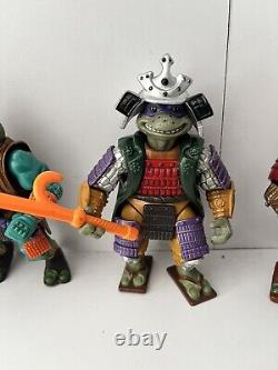 Vintage Playmates Teenage Mutant Ninja Turtles Movie 3 Samurai Full Set TMNT