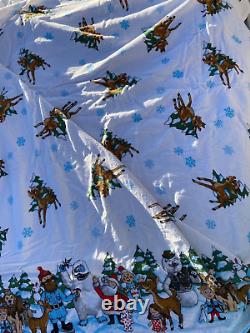 Vintage Rudolph & Island of Misfit Toys Flannel Bed Sheet Set Full Size 4 Piece