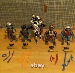 Vintage TMNT Movie 3 TURTLES 1993 Playmates Samurai Full Set, castle guard horse