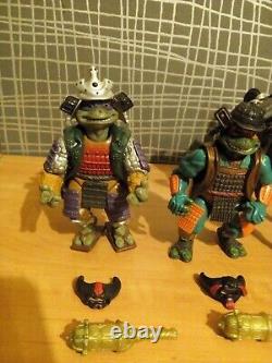 Vintage TMNT Movie 3 TURTLES 1993 Playmates Samurai Full Set, castle guard horse