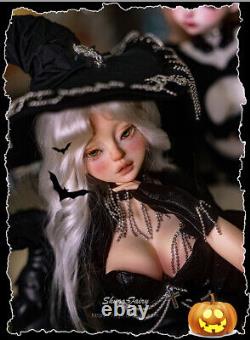 Witch Girl 1/4 BJD Doll Female Resin Joints Eyes Face Makeup Kids Toys XMAS Gift