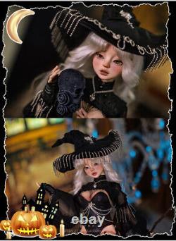 Witch Girl 1/4 BJD Doll Female Resin Joints Eyes Face Makeup Kids Toys XMAS Gift