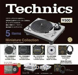 With 1 capsule toy / LP Technics Miniature Collection All 5 types set /Full Comp