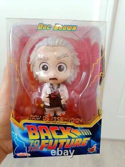 X6 Back to the Future Hot Toys FULL SET Cosbaby Marty, Doc, Biff, Griff Tannen