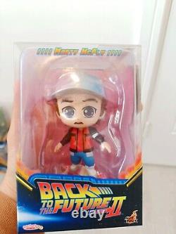 X6 Back to the Future Hot Toys FULL SET Cosbaby Marty, Doc, Biff, Griff Tannen