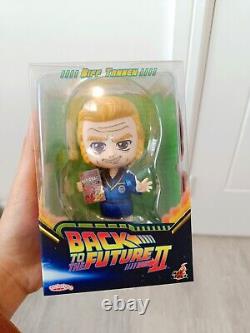 X6 Back to the Future Hot Toys FULL SET Cosbaby Marty, Doc, Biff, Griff Tannen