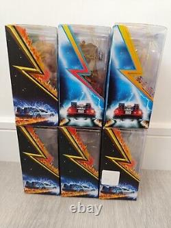 X6 Back to the Future Hot Toys FULL SET Cosbaby Marty, Doc, Biff, Griff Tannen