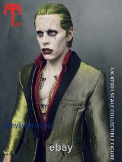XT001 1/6 Green Suit Joker Jared Leto Full Set 12''Action Figure Doll Model Toy