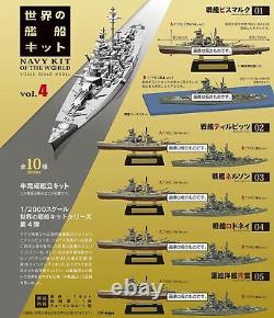 (candy toy goods only) World warship Kit 4 all 10 sets (Full set)