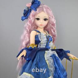 1/3 Poupée BJD 24 pouces Fille avec Maquillage du Visage et Tenue Complète de Robes Jouet