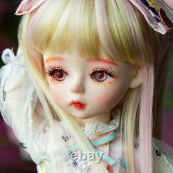 1/6 Bjd Doll Girl Upgrade Maquillage Ensemble Complet Chaussures Perruques Yeux Changeables Jouets
