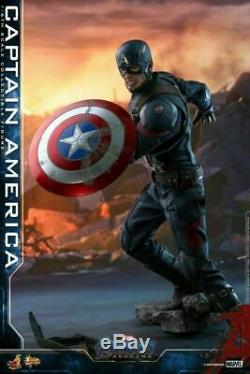 1/6 Hot Toys Mms536 Avengers 4 The Final Battle Captain America Figure Ensemble Complet