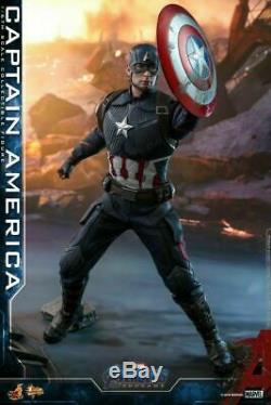 1/6 Hot Toys Mms536 Avengers 4 The Final Battle Captain America Figure Ensemble Complet