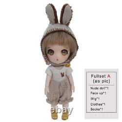 13cm 1/11 Tiny Hand Quality Bjd Doll Suitsu Fullset Jouets En Résine Cadeau Bricolage Pour Enfants